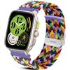 RoYiio Nylon Cinturino per Amazfit Active 2 Square/Active 2/Cheetah Square Cinturino Comodo Traspirante 20mm Cinturini Ricambio per Amazfit GTR Mini/GTS 4 Mini/Bip 3 Pro/GTS 3 - W Colorato