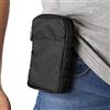 PRDECH Sacchetto Clip da Cintura per Cellulare, Borsa a Tracolla da Uomo, Verticale Borsa a Spalla per Telefono Borsello Donna Marsupio Sportivo Borsetta Borsa a Mano Clip Cintura con Moschettone - Nero