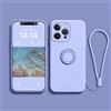 Ykerey Custodia per iPhone 13 mini con 360° Regolabile Anello Supporto Cover Ultra Sottile TPU Antiurto Silicone Protettiva Cover con Laccio per iPhone 13 mini, Viola Lilla