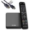HTS e-com GloriaForce RTX UNO 4K UHD Android 11.0 TV Box 2GB RAM, 16 GB Flash, LAN 1 Gbps, 5G WLAN, App Force II, S905X4 Quad core ARM Cortex A55, GPU ARM G31, BT Telecomando, HTS e-com HDMI