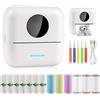 GuKKK Mini Stampante Fotografica,Mini Stampante Termica,Stampante Fotografica Istantanea Portatile,Mini Stampante Termica Bluetooth con Ricarica USB Stampante,per Fotografica,Note,Diario,Elenco,Memo