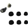 INF 3 paia di tappi auricolari di ricambio per Jabra Elite 75t/ 65t/ Active/Sport Evolve, tappi auricolari in silicone S/M/L, cuffie antirumore da 1,38+1,23+1,02 cm