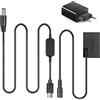 Raeisusp ACK-E18 Adattatore CA USB-C DR-E18 Accoppiatore CC Kit caricabatterie PD per Canon EOS Rebel T6i T6s T7i SL3 750D 760D 800D 77D Kiss X8i 8000D R8 R10 R50 R100