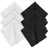 AOOSU Copritastiera, 6pcs Fodera Tastiera, 15×18cm Panno Protettivo per Tastiera, Anti-Impronte per Uso Quotidiano, Panno in Microfibra Schermo Morbido (3/Cenere＋3/Nero)