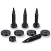 PrecisionGeek M6 Acciaio Annerito Spike/Cono Absorber per Altoparlanti Vite L-35mm + Sottile Altoparlanti Piedino 20mm 4pz