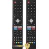 Auilzlz Confezione da 2 Telecomando di Ricambio Compatibile con Changhong ChiQ SABA Smart TV TV GCBLTV02ADBBT