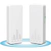 NICGIGA Bridge wireless per esterni, router bridge Ethernet wireless punto a punto Wi-Fi con trasmissione NICGIGA 5.8G 3KM, con 2 porte LAN RJ45 da 100 Mbps, CPE da 2 pacchetti, Plug and Play.