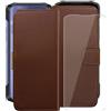 HGJTFANY Custodia + Vetro Temperato per Doogee Blade 20 Turbo (6.60), 9H Durezza Pellicola Protettiva, Classico Flip Protezione Cover Funzione staffa Portafoglio Case - Brown