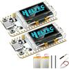 AYWHP 2PCS LoRa V3 Meshtastic scheda di sviluppo AYWHP LoRa ESP32 Display con antenna e batteria da 3000 mAh Type-C Dual Core IOT Board 240 MHz Bluetooth WiFi 863 928 MHz per Arduino
