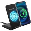 Caybats Caricatore wireless pieghevole da 15 W, caricatore wireless a induzione e caricatore a induzione, stazione di ricarica rapida compatibile con i Phone 16,16 Pro, 15, 14, 13, 12, Sam-Sung Ga-laxy S21