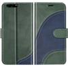 BoxTii Cover per Huawei P10, Custodia in PU Pelle Portafoglio per Huawei P10, Magnetica Cover a Libro con Slot per Schede, Verde