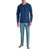 CALIDA Relax Imprint Set di Pigiama, Pottery Blue, 46-48 Uomo