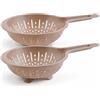 PARENCE. Set di 2 colini per pasta da 16 cm con manico - 2 scarichi di plastica robusti - ideali per riso, verdure, frutta - leggero, pratico - Colore casuale - 2 pezzi