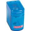 Brunnen Colour Code 102983833 temperamatite Klicki, 4 x 2,5 x 3,7 cm, con polvere chiusura, doppio temperino) blu/azzurro