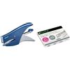Leitz Cucitrice a Pinza, Capacità fino a 15 Fogli, Blu Scuro + Leitz Punti Power Performance P2 (No. 8), Acciaio Galvanizzato, Confezione da 1000 Punti