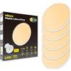 CLAR - LED Plafoniera Ultra Slim, Luce Calda 3000K, 24W for Bagno and Soffitto - Pack 5