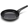 Moneta Recy Padella 24 cm Ricicla 34 Lattine, Net Induction, Nero, Corpo Alluminio 100% Riciclato