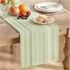 Artoid Mode Salvia - Runner da tavola in macramè, 30 x 243 cm, per la cucina, per il compleanno, per le vacanze, per le feste