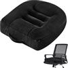 Leikurvo Cuscino per sedia da ufficio, auto, 40 x 40 cm, extra largo, ergonomico, ortopedico, per sedia a rotelle o rialzo per adulti