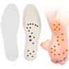 JSHshield Digitopressione Solette Magnetiche/Inserti, Massaggio del Piede Shoe-Pad, Riflessologia Digitopressione Solette Fascite Plantare Cura Della Salute del Piede