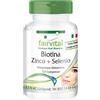 fairvital Biotina + Zinco + Selenio, 120 compresse per 4 mesi, facili da deglutire, compresse di bellezza ad alto dosaggio, per capelli, pelle e unghie