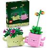 LEGO Botanicals Piante Dondolanti - Set di Fiori Artificiali con 2 Piante Finte e 2 Vasi Color Pastello - Decorazione da Camera da Letto Fai da Te - Idea Regalo per Bambine da 9 Anni e Adulti - 11506