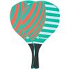 Schildkröt Beach Paddle Ball Set Ocean, 2 Racchette in LegnoLlaccato, 2 Palline, in Borsa a Rete Richiudibile, il Classico tra i Giochi da Spiaggia, 970157