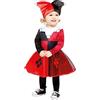 Amscan 9907672 - Costume da bambino in stile fumetto Harley Quinn, età 6-12 mesi, 1 pezzo