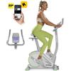 Zipro Ergometer Bicicletta Rave White - Cyclette elettromagnetica in bianco Controllo tramite app Zwift Angolo del manubrio e sella regolabili Programma Watt