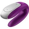 Satisfyer Double Fun Connect App Couples Vibratore | Sex Toy per il Punto G e il Clitoride | Stimolazione del Sesso per Donne e Coppie | Sex Toys da Donna in Viola
