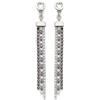 JEWELS BY LEONARDO Leonardo Jewels Orecchini Atura da Donna in Acciaio Inossidabile con Zirconi Colore Argento, Altezza 7,1 cm, 024317, 7,1 cm, Acciaio inossidabile, Zirconia cubica
