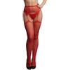 Shots Le Désir - Suspender Rhinestone Pantyhose - Red