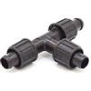 S&M 540769 Te para Te per nastro di irrigazione 16 mm interno, nero
