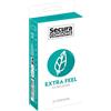 Secura Extra Feel - Confezione da 12 preservativi trasparenti, 18 cm