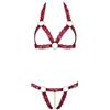 Cottelli Collection Minimaliste Aperto, Rosso, 2 Pezzi, Taglia M/L, Rosso