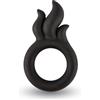 VelvOr Rooster Hawk Flaming Anelli fallici e vibranti Nero Taglia Unica