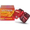 Sustenium Plus è un integratore alimentare energizzante a base di aminoacidi specifici, vitamine e minerali. Per l'energia fisica e mentale. Tripack 66 bustine + Organizer da viaggio Pechino Express.