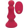 Secret Kisses Plug anale con bocciolo di rosa con spinta remota Red 13 cm