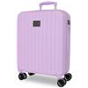 MOVOM Joumma Movom Timber Viola Valigia da Cabina 40x55x20 cm Rigido ABS Lucchetto a Combinazione Integrato 37L 3.1kg 4 Doppie Ruote Estensibile Bagaglio a Mano
