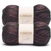 Caron Simply Me Luster Ruby - 2 confezioni da 170 g, 65% nylon, 35% acrilico, pettinatura #4 (media), 300 m, per maglia/uncinetto