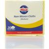 Nilco Panni in tessuto non tessuto, soluzione di pulizia in viscosa e poliestere, versatile e resistente per uso domestico e professionale - giallo, ad alta capacità di assorbimento, confezione da 20