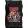 Stranger Things All Friends Welcome Poster Coperta super morbida al tatto setoso - 91 x 147 cm
