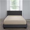 Appletree - Lenzuolo con angoli per letto king size (152 x 200 x 35 cm) - Biancheria da letto in tinta unita - Lenzuolo king size naturale chiaro - Morbido e lussuoso 100% cotone - Lenzuolo naturale