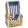 Rayher Sedia da Spiaggia in Vimini Modello per Decorazioni marittime Strandkorb Decorativo in poliresina 11 cm 8658800
