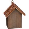 Relaxdays Casetta per Coccinelle, Legno d'Abete, da Appendere e Poggiare, Giardino e Balcone, HLP: 22x18x12 cm, Marrone