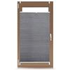 Relaxdays Tenda Plissettata a Rullo, Montaggio con Clip Adesive, per Interni, L x P: 90 x 210 cm, Grigia Traslucida