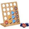 Relaxdays Porta Cialde Cafissimo, bambù, Contenitore per 20 Capsule da Macchinetta, Portacialde, 27x22x11 cm, Naturale