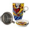 Goebel Tazza da tè con coperchio e colino A New Day Romero Britto - Pop Art