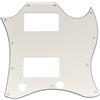 Musiclily Pro 11 Fori Battipenna Full Face per Chitarra Elettrica EPI China Made SG Standard, 3 strati Aged White