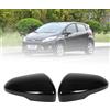 ZAYMDO Calotte specchietti, 1 Pair Coperchio specchietto retrovisore della porta Tappi laterali dello specchio compatibile con Ford Fiesta MK7 2008-2017